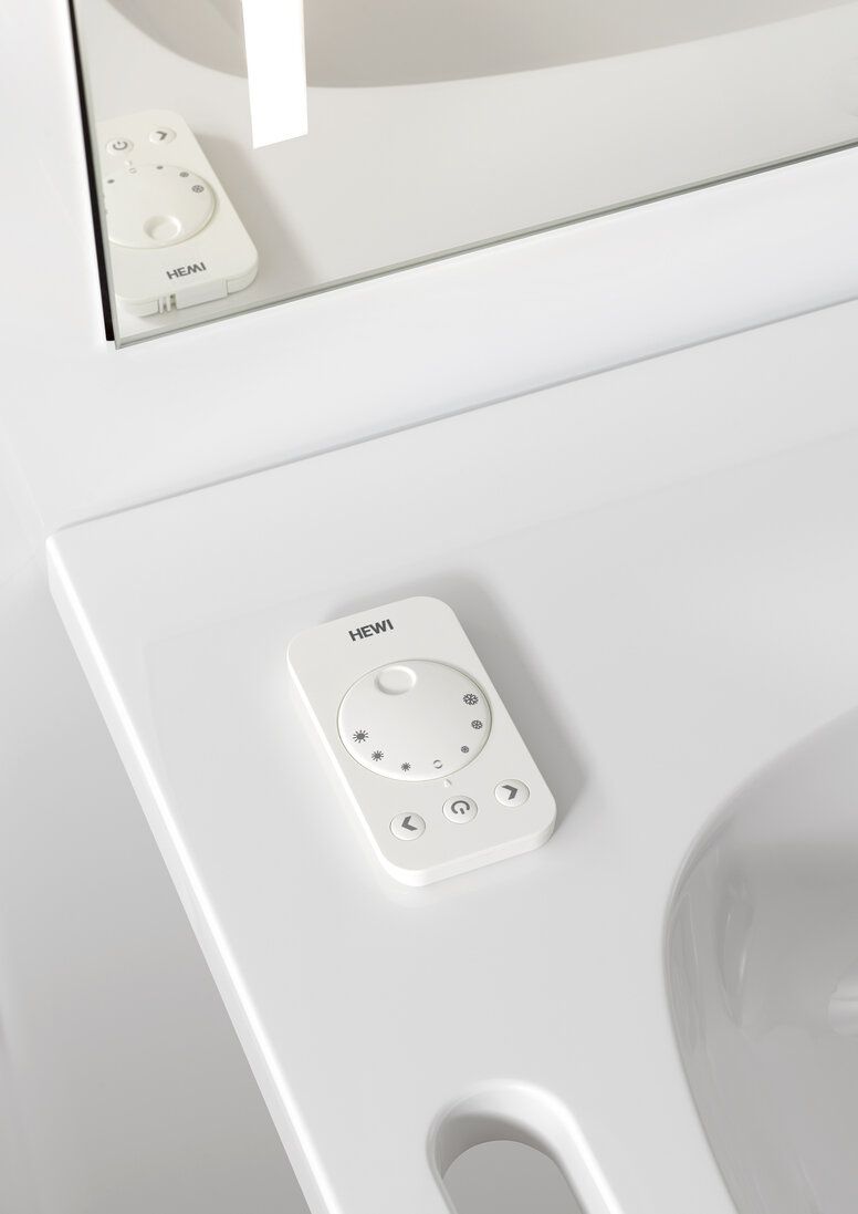 Height-adjustable washbasin